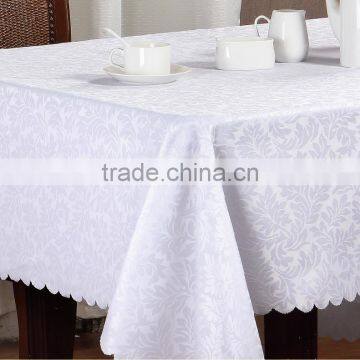 1pc Cheap Damask Polyester Tablecloth With Flower Design