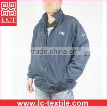 China clothing manufacturer wholesale windproof 190T polyester mechanic us navy work jacket with your own brand print(LCTU0066)