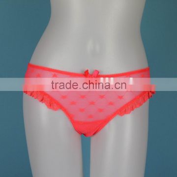 2013 new design sexy women transparent full lace panty