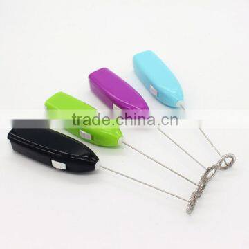 mini handled coffe mixer electrical kitchen egg beater stainless steel cappucino maker