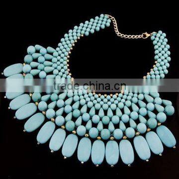 Bohemia Resin Vintage Choker Collar Pendant Statement Necklace Women Necklaces & Pendants Fashion Necklaces for Women 2014