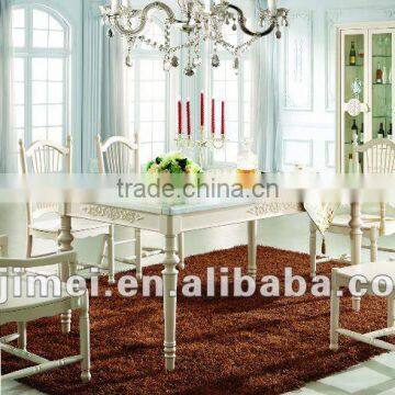 modern MDF panel marble Top Dining Table