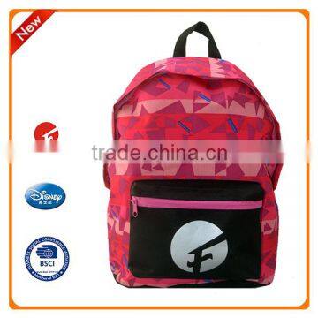 Hot sale simple new design printing school bag backpack