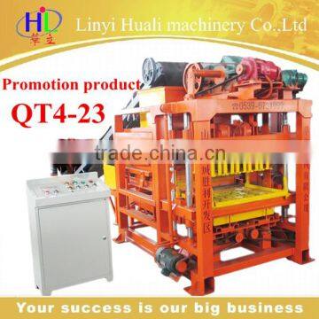 Mini plant for brick QT4-23 fully automatic blocks making machine clay block machine