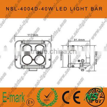 Factory direct sale 4.5inch 40W C REE LED light bar/work lamp/driving light