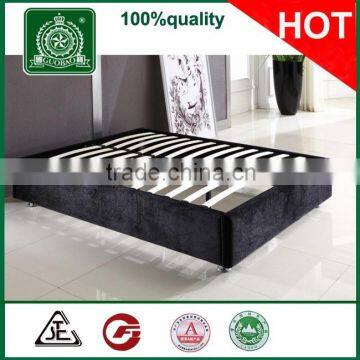 L9330 Hot selling No headboard all colors KD packing simple hotel bedstead/slatted bed box