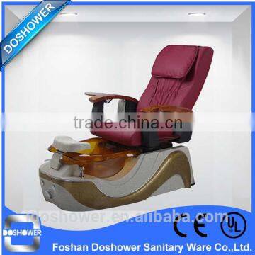 Red salon de jardin with pedicure basin pedicure machine of chair