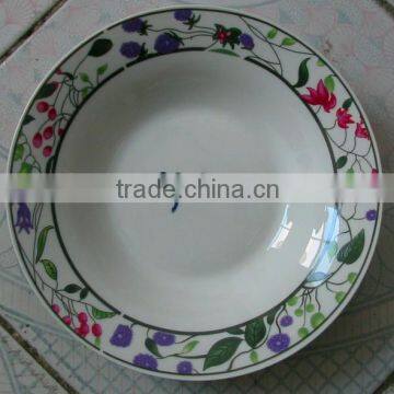 PORCELAIN PLATE AND BOWL