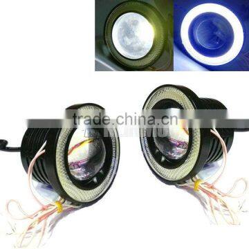 3.5 inch led motorcycle fog light , COB Projector with Angel Eye , car door projector lights