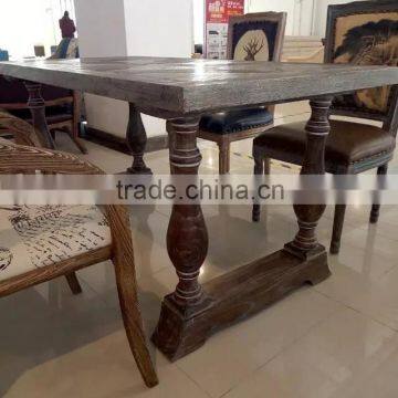 Rustic suar wood dining table designs