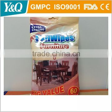 Customize bag and barrel and box and tub disposable furniture wipes