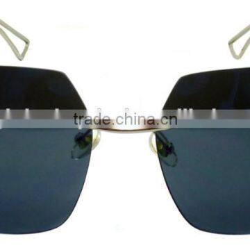2015 New Style Big Frame With Metal Sun Glasses, ce Fda and Factory Outdoor Metal Sunglasses