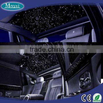 LED star lights for car roof decor with plastic fiber optic harness and multi color driver