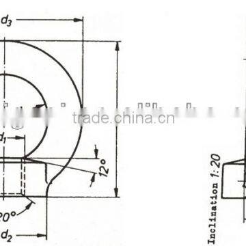 DIN582 Forged Lifing Galvanized Ring Nut Rigging,TECH-KREP