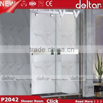 double sliding tempered glasss / ready made bathroom / shower bath cabin