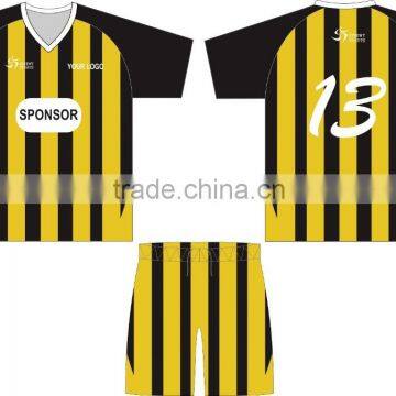 custom made new style sublimated soccer uniform 2016