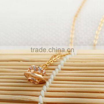 latest model fashion glass bottle pendant necklace for wedding (AM-D0287)