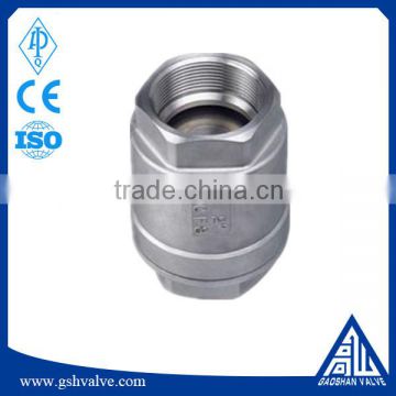 API CF8 stainless steel spring vertical lift check valve