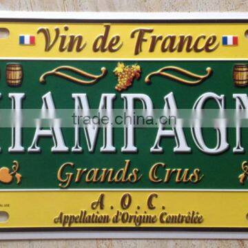 wholesale souvenir punch license plate