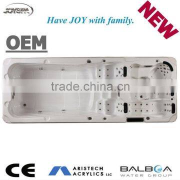 Acrylic Swim Spa with Balboa System hot tub heat pump
