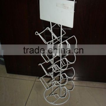 Fashion design 4 Shelves wire snack display rack/chewing gum wire counter top