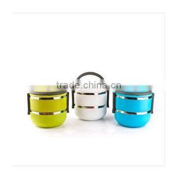 promotion two layers stainless steel lunch box