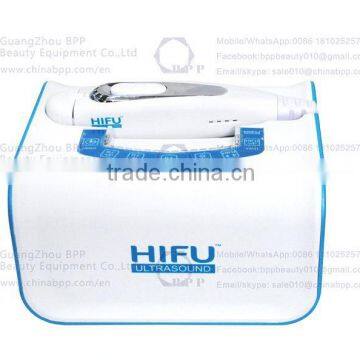 Painless 2016 Portable HIFU Machine Korea High Intensity Focused Ultrasound HIFU Slimming Beauty Machine Back Tightening