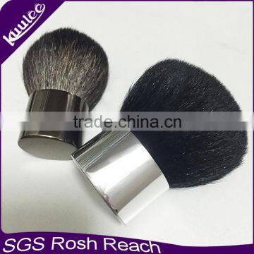 Classy aluminum real hair cosmetic kabuki face brush