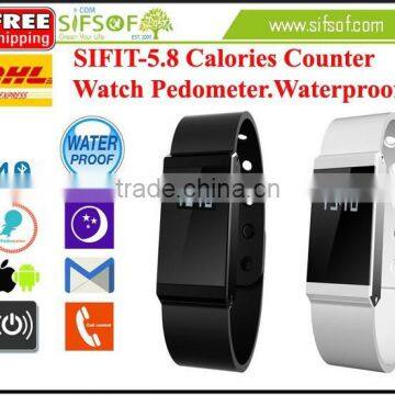 SIFIT-5.8 Calories Counter Watch Pedometer High Tech.IOS APP Pedometer.Calories Counter Watch Pedometer High Tech