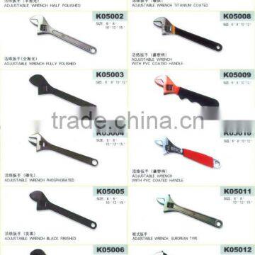 High quality Adjustable Spanner Wrench/ Y type or T type or L type wrench /pipe wrench/ multi-purpose wrench