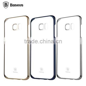 2016 Newest Baseus electro-plated case ultra thin transparent and Clear Plating PC Back Cover Case For Samsung Galaxy S7