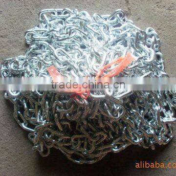 Din766 galvanized short link chain