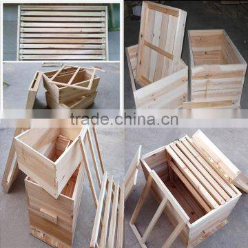 Ammeirica Standard Pine Wooden Material 8 Frame Deep Hive Body Solid Bottom Board Bee House Durablity In Bulk 2015