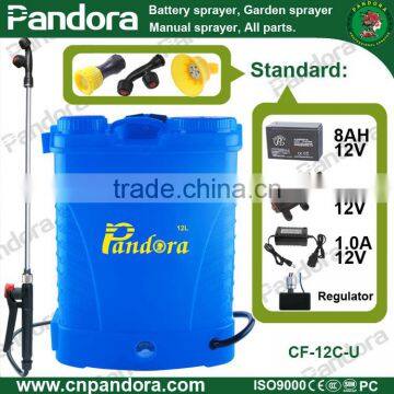 12L Agriculture Usage PP Material Battery Operated Knapsack Sprayer