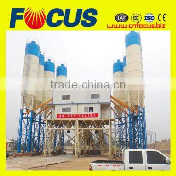 90m3/H Concrete Batching Plant, Hzs90 Flat Belt Concrete Mixing Plant