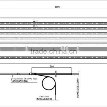 1155*250MM Refrigerator Aluminum Plate Evaporator photo-6