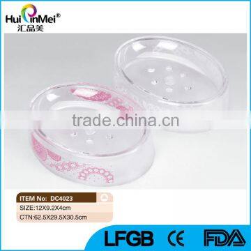 OEM Printing Acrylic Material Plastic Soap Dish