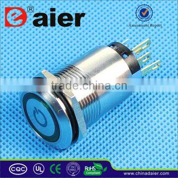 19mm waterproof switch 12v illuminated