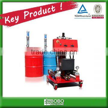 Polyurethane spray foam machine with gun