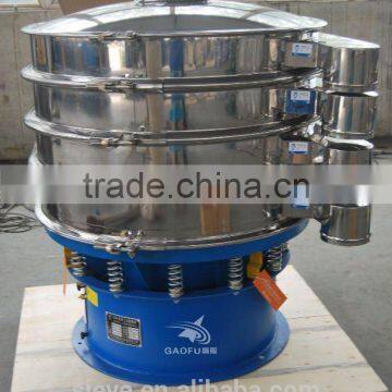 Vibration screening separator for chemical raw material