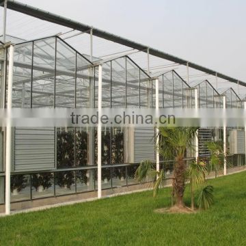 Flower cultivation greenhouse water circulation