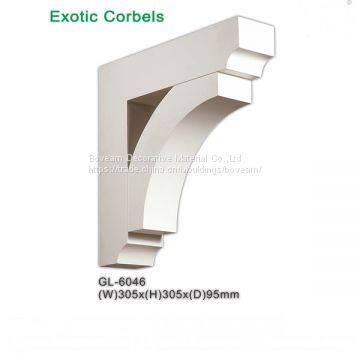 GL-6046 Manufacturer Polyurethane Decorative Exterior Plain Corbel