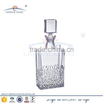 Non-leaded Crystal Whiskey Decanter With Glass Stopper