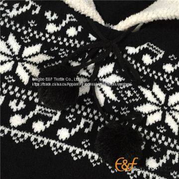 Long Section Sweater With Snowflake Jacquard for Girl photo-3