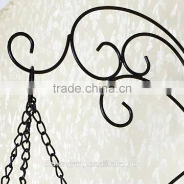 New Design Wall Hung Cheap Handmade Wrought Iron Flower Basket photo-2