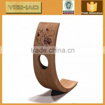 FSC Single Wooden Wine Holder, Single Bottle Wine Rack,Wooden Wine Holder photo-2