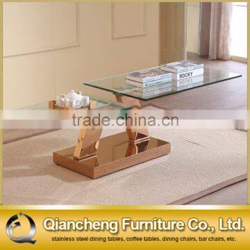 Glass Coffee Table Set Center Table Design Living Room Furniture photo-3
