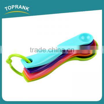 Toprank BSCI Factory Multi Use Food Grade 5PCS Colorful Baking Tools Plastic Measuring Spoon Set photo-3