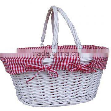 Cheap Handle Basket Wicker Fruit Basket Type Gift Basket photo-5