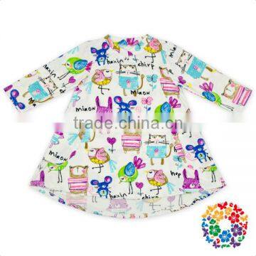 Latest Design Autumn Long Sleeve Baby Girls Dress Casual Party Pocket Girl Child Dress photo-6